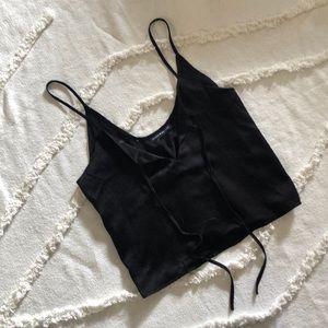 Brandy Melville silk tie top